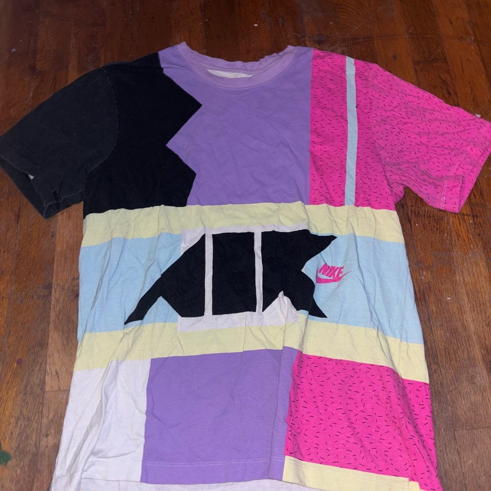 Nike  Patchwork Tee - Pink, Purple, Black